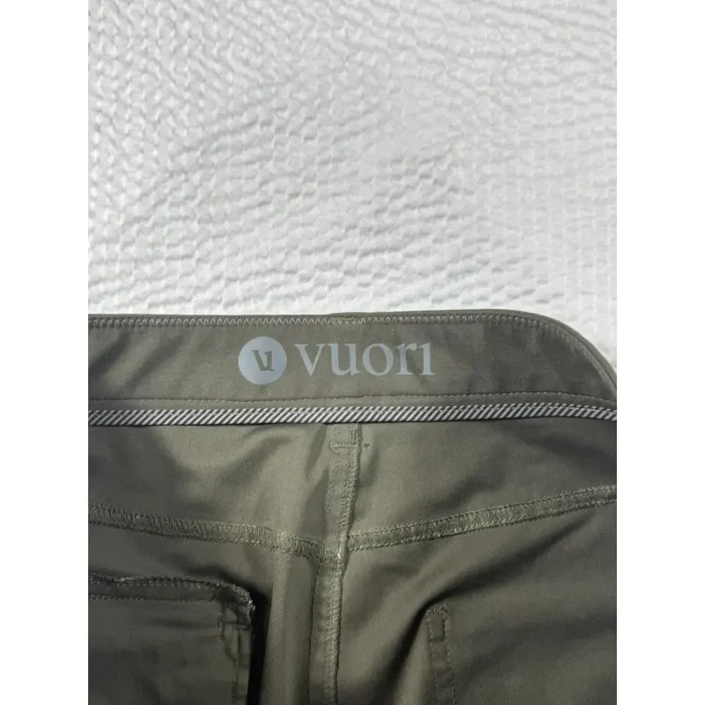 Vuori Pants Mens 32x27 Green Meta Stretch Performance Athletic Travel Golf